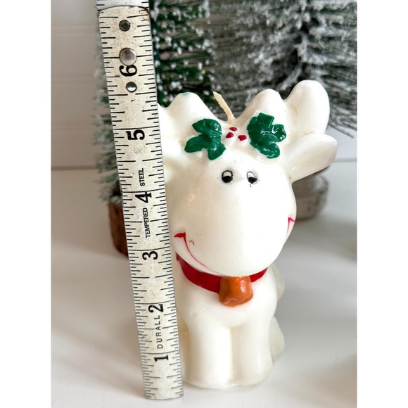 Vintage Christmas Candle set: Reindeer and Polar Bear Decor - Picture 9 of 10